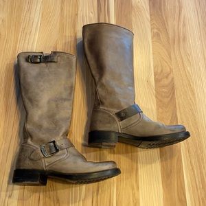 Frye Veronica Slouch tall leather boots size 7